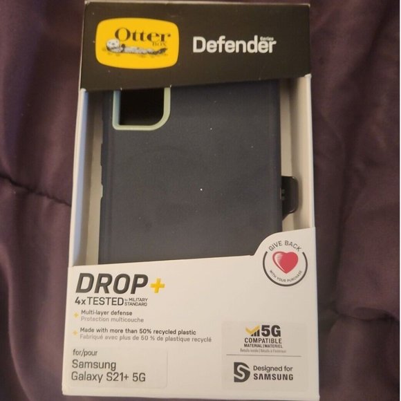 OtterBox DEFENDER SERIES Samsung Galaxy S21+ 5G Case Varsity Blues - Picture 1 of 2